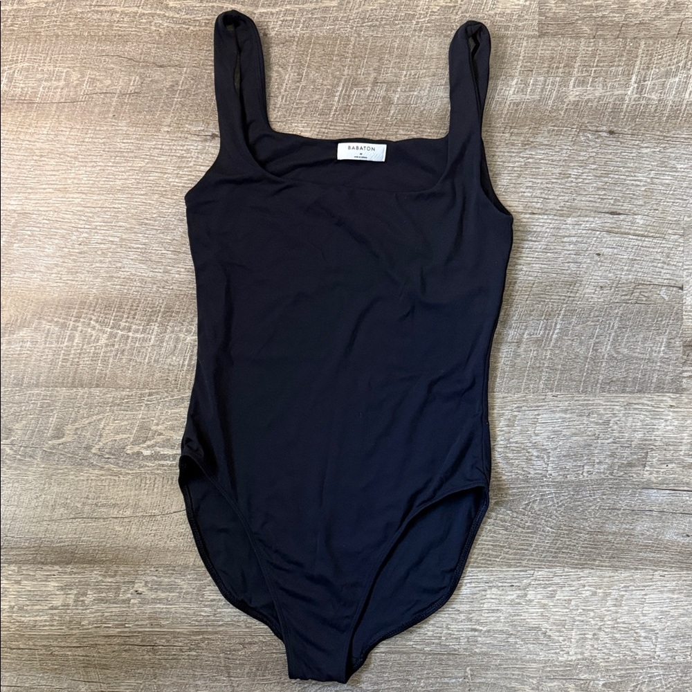 Aritzia Babaton Black Bodysuit Size Medium